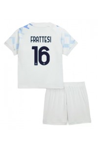 Inter Milan Davide Frattesi #16 Babyklær Borte Fotballdrakt til barn 2025-26 Korte ermer (+ Korte bukser)